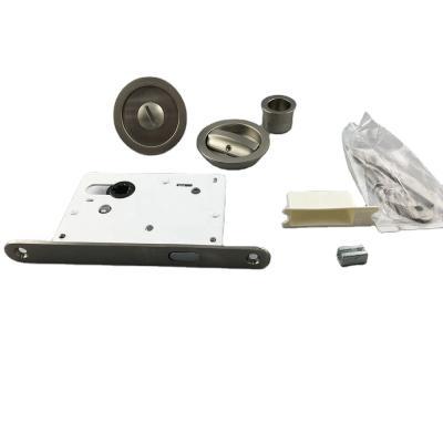 China ET / Privacy (BK) Round Handle Zinc Alloy Sliding Door Lock / Passage SDL01-A for sale