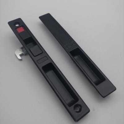 China Double Side Black Color SDL11 Sliding Door Lock Window Handle Zinc Alloy Lock for sale