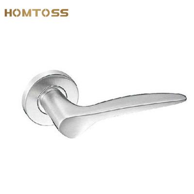 China Modern heavy solid door lock SSLH12 stainless steel lever door handle for sale