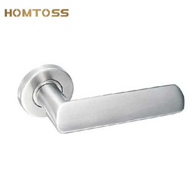 China Modern heavy solid door lock SSLH14 stainless steel lever door handle for sale