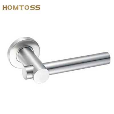 China Modern heavy solid door lock SSLH22 stainless steel lever door handle for sale