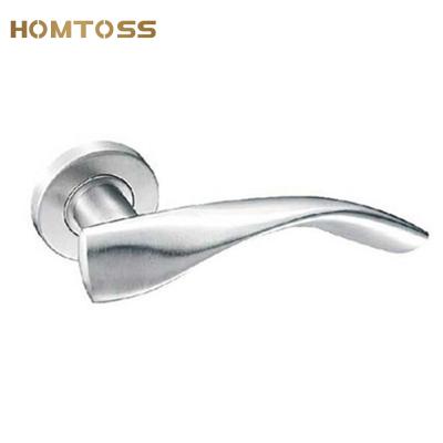 China Modern heavy solid door lock SSLH23 stainless steel lever door handle for sale