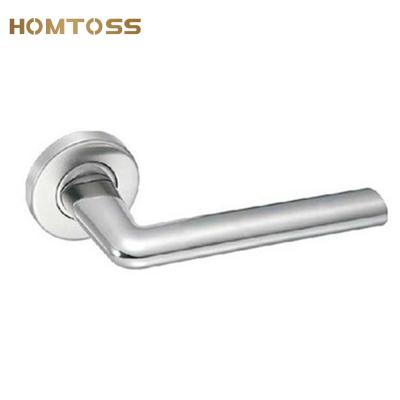 China Modern heavy solid door lock SSLH25 stainless steel lever door handle for sale