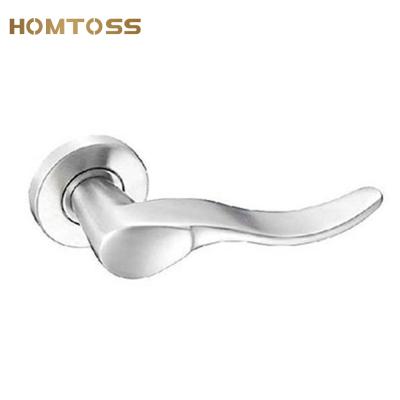 China Modern heavy solid door lock SSLH28 stainless steel lever door handle for sale