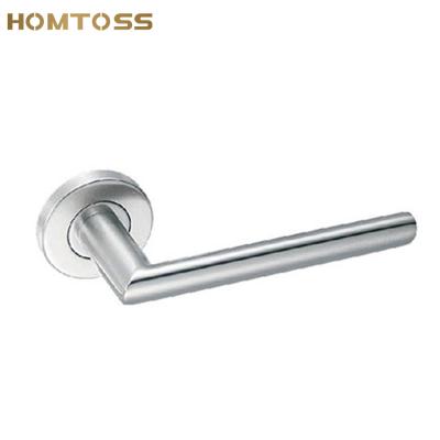 China Modern Hollow Type SSLH52 Tube Lever Door Stainless Steel Handle for sale