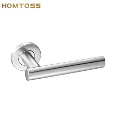 China SSLH56 Modern Hollow Type Tube Lever Door Stainless Steel Handle for sale