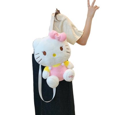 China New design good quality plush design good quality girls cinnamoroll melody plush kuromi shoulder messenger bag cute cartoon backpack for sale