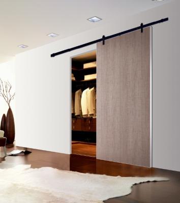 China 40MM Thickness Melamine Aluminum Frame Barn Door Sliding Door for Closet for sale