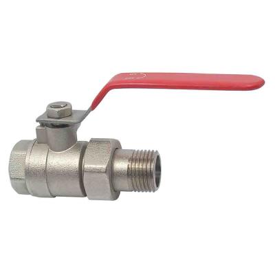 China ANTAN Brass Heating System Ball Valve Water Valve Female x Male Threaded Ferrules Copper Ball Valve for sale