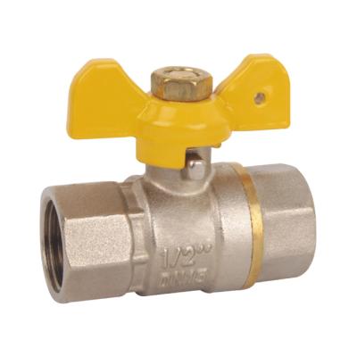 China FxF YESTERYEAR Package Handle Tee Ball Gas Valve Heating System Butterfly Straight Ball Valve for sale