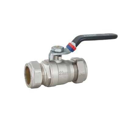 China Heating System WRAS 15mm 22mm Compression ANTAN Brass Ball Valve 28mm For Water Supply Ball Valve for sale