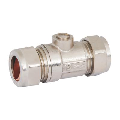 China General UK Market Popular Brass 22mm 15mm Shut Off Valve For Copper Pipe for sale