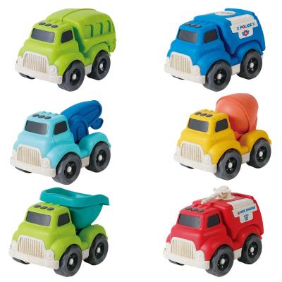 China Hot Sale PP Material Funny Eco-friendly Model Inertia Pull Back Toy Car Engineering Vehicle For Children for sale