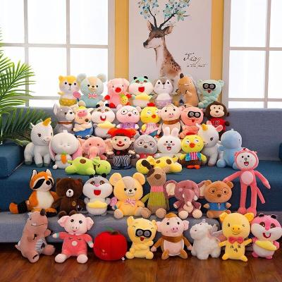 China Factory 15-20cm Eco-friendly Plush Toys 7inch Crane Machine Vending Machine Mini Plush Toy Doll Claw Machine Plush Doll Toys for sale