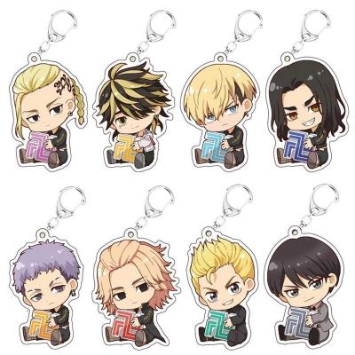 China Toy Cartoon Character School Bag Keychains Ring Toy Pendant Chain Anime Tokyo Revengers Cartoon Key Toy 2021 New for sale