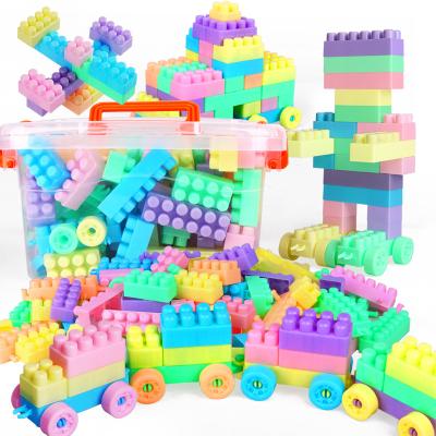 China Toy Learning Creative Educational Preschool Building Block Big Blocks Educational Custom Train Sets Kids Educational Blocks Playing Room For Kids Baby Toddler for sale