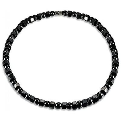 China CLASSIC Magnetic Therapy Necklace Hematite Beads Bracelet For Men Women for sale