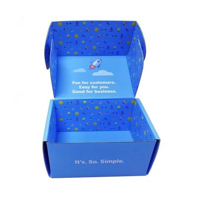 China Recyclable Custom Logo Printed Rigid Paper Packaging Corrugated Shipping Cardboard Box for sale