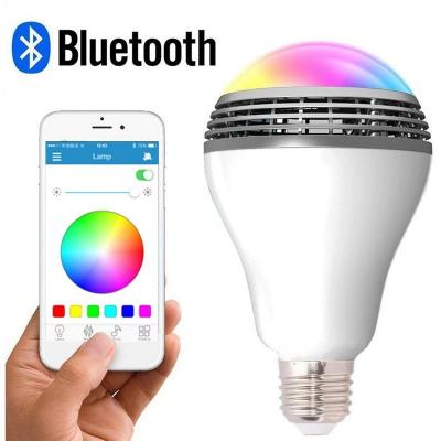 China Smart LED Bulb With Bluetooth Speaker And APP Control RGB Multi Color Changing Dimmable SmartBulb-001 for sale