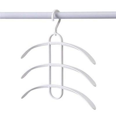 China Viable Multi-Layer Fish Bone Shape Stainless Steel Clothing Storage Racks Hanger Storage Rack Wardrobe Laundry Drying Rack for sale