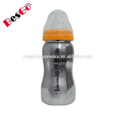 China BPA Free BPA FREE 18/8 Food Grade Stainless Steel Baby Bottles for sale