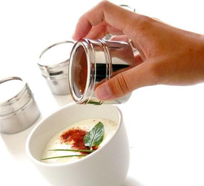 China Sustainable magnetic spice rack stainless steel spice jar for sale