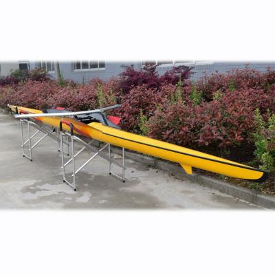 China FISA Carbon Kevlar Fiberglass FRP Single Rowing Boat Racing Shell Oar Shell Rowing Boat / Support for sale