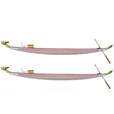 China Fiberglass IDBF Approved 10 Composite Paddler FRP Dragon Boat for sale