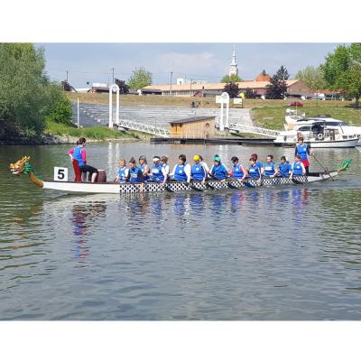 China Composite Fiberglass FRP Dragon Boats for sale