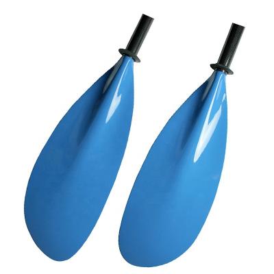 China Unisex Regular Stock Ready To Board Fiberglass Kayak Paddle 2 Piece 210-220cm Kayak Adjustable Paddle for sale