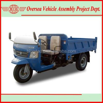 China Cargo 2 Ton 1000cc Diesel Engine Cargo Three Wheel Tricycle for sale