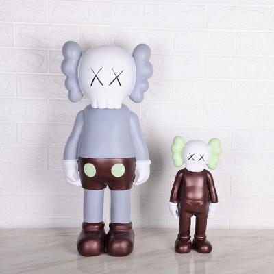 China Luxury Minimalist KAWS Cartoon Sculpture Resin Home Decorations Child's Room Kids Decor for sale