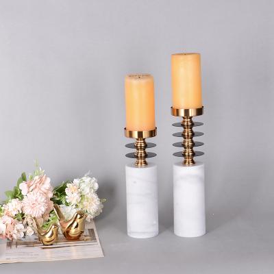 China HOT SALE MARBLE CANDLE HOLDER minimalist AND STEEL CANDLE HOLDER PILLAR and ELEGANT CANDLE HOLDER CRAFTS for sale