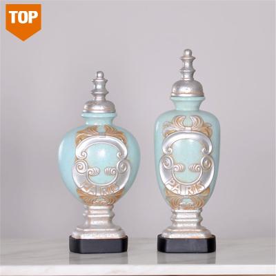 China 2021 TRADITIONAL COASTAL HOME ACCESSORIES RESIN POT NEW DECOR DESK DECORATIONS TRADITIONAL HOME VASE for sale