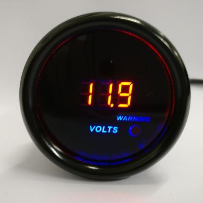 China Aluminum Gauge 2inches (52mm) Electronic Voltmeter Voltage Volt Gauge Meter Red Digital LED For Auto Car Vehicle Aluminum for sale