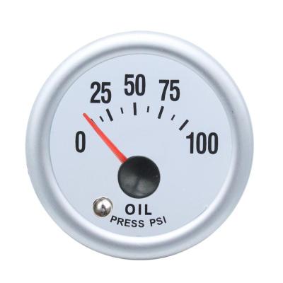 China Gauge Types 52mm 2inch Lens Car Oil Press Gauge PSI 7colors Led Clear Oil Pressure For Universal Car for sale