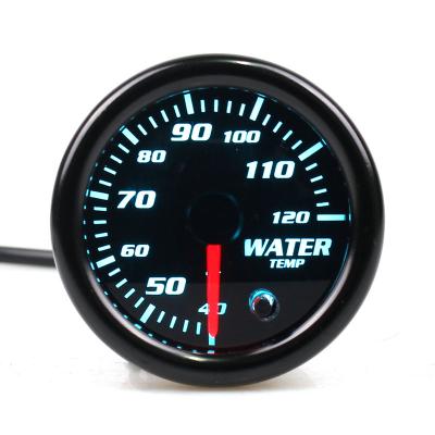 China Gauge Types 52mm/2Inch 7 Colors LED Smoke Lens Water Temperature Gauge Water Temperature Car Gauge For Universal Car for sale