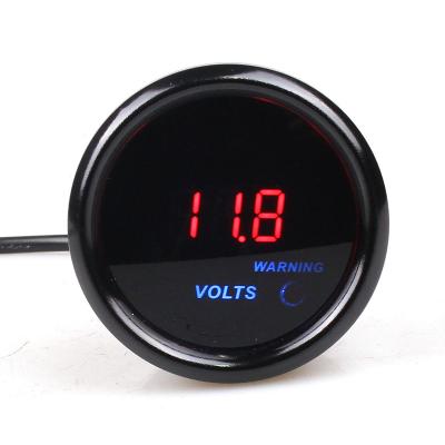 China Gauge Types 52mm 2inch Led Smoke Lens For Auto Car 12V Volt Voltage Gauge Meter for sale