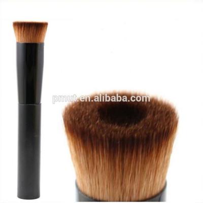 China Angular Blush BL-LQ 447 High Quality Wood Nylon Hair Coffee Handle Cosmetic Brush For Liquid Foundation for sale