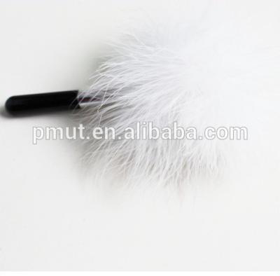 China Angular Blush New Design Wholesale White Feather Fingerprint Brush for sale