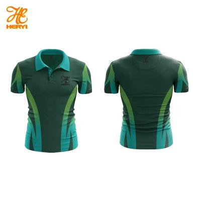 China Professional golf apparel supplier Newly designed men's polo t-shirt sublimation polo t-shirt sublimation golf shirt custom Anti-wrinkle golf apparel supplier for sale