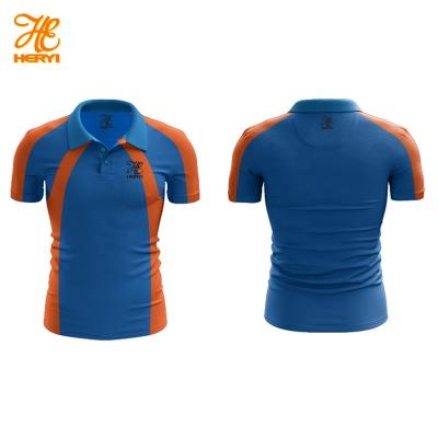 China Professional golf apparel supplier Newly designed men's polo t-shirt sublimation polo t-shirt sublimation golf shirt custom Anti-wrinkle golf apparel supplier for sale