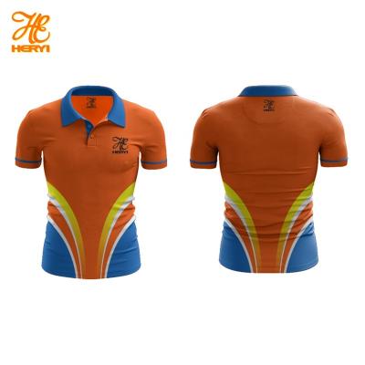 China Anti-wrinkle sports high quality 100% polyester custom sublimation printing custom men's plain golf shirt T-shirt for sale