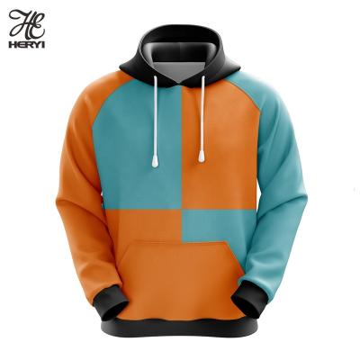 China custom 3D-printed logo Anti-wrinkle hoodie oversized pullover washed polyester men's street sublimation sweatshirt hoodie for sale