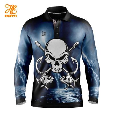 China Wholesale Customized High Quality Antibacterial Mens Sublimation Fishing Breathable UV Apparel for sale