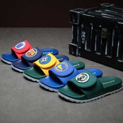 China Custom Logo PVC Slipper Memory Foam Cloud Waterproof Custom Shoes Unisex Pantuflas De Peluches Home Shoe Slides for sale