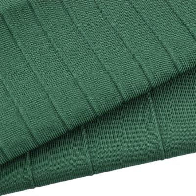 China Breathable Factory Customized Soft Drop Needle Fabric Stretch Polyester Spandex Rib Knitting Fabric for sale