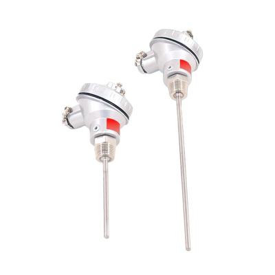 China 202 Industrial Seamless Pipe K/j/t/e/r/n K Temperature Sensor Thermocouple Pt100 High Temperature Type Sensor for sale