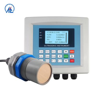 China Open Channel Ultrasonic Flow Meter Wastewater 4-20ma Water Meter Level Gauge RC-MQ-202 for sale