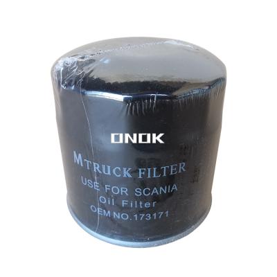 China Diesel Engine Steel Oil Filter 173171 0011844725 7701008326 For MB RVI Truck Parts for sale